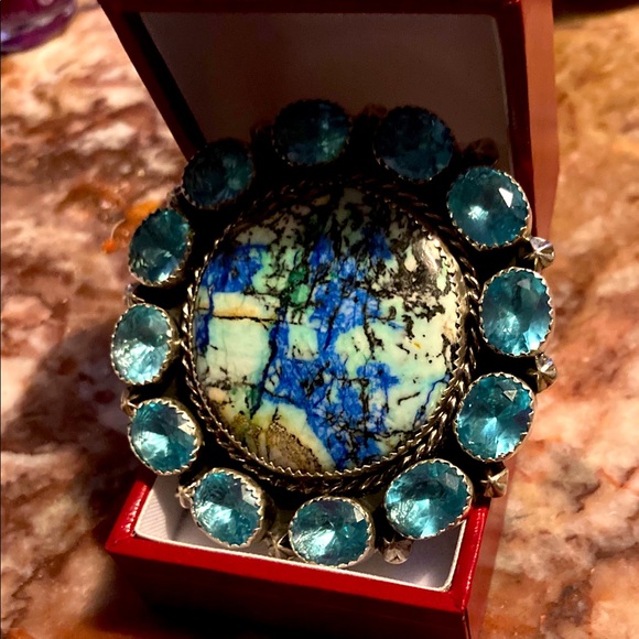 💚Native American Made Ring 7.5 - Picture 2 of 7